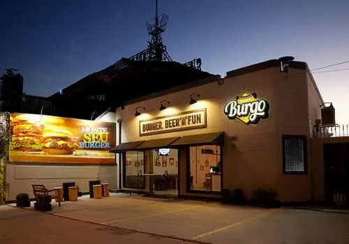 Fachada de Hamburgueria